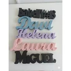 Nome Decorativo 3D Personalizado 20cm | Decoração Quarto Infantil Bebê Festa