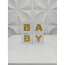 Cubos decorativos BABY Chá de Bebê Chá Revelação