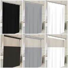Cortina Box de Banheiro IMPERMEÁVEL  Com Visor/Sem Visor 1,38m X 1,98m PVC Antimofo Provador Lavável