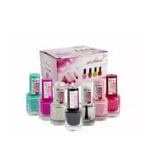 12 Esmalte Lírio Seca Ao Natural 8ml Cores Sortidas Unhas