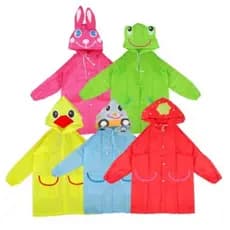 capa de chuva infantil com desenhos fofos [ com capuz; impermeável ] - C&S BAZAR -