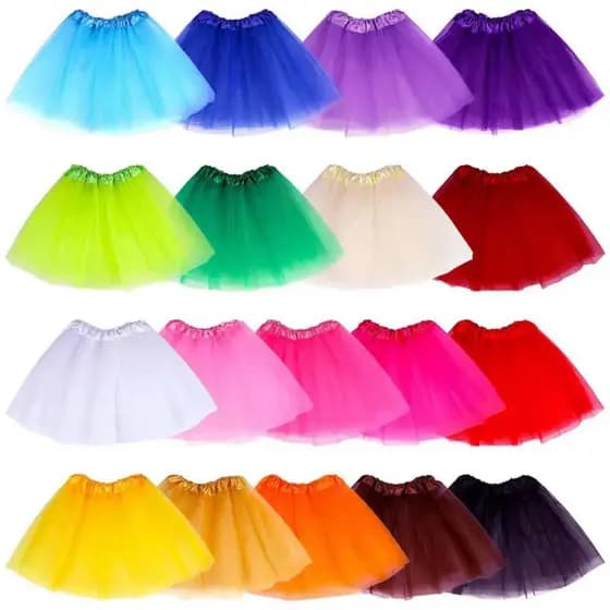 saia tule infantil 30cm [ para festas, etc ] - C&S BAZAR -