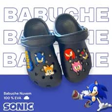 Babuche infantil SONIC , Super macia e confortável! LANÇAMENTO