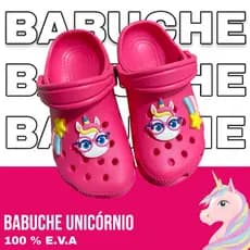 Babuche Infantil Menina , Unicórnio!Leve e confortavel 100% E.V.A