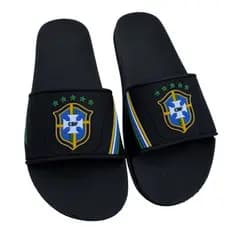 Chinelo Slide Brasil Emborrachado 3D Antiderrapante Confortável