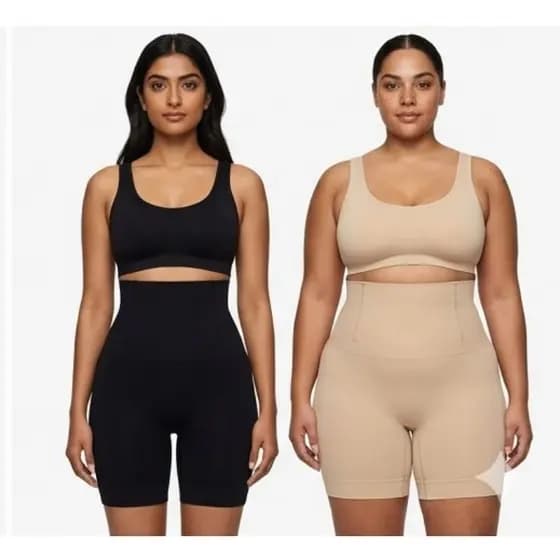 Bermuda Cinta Modeladora Com Tala Não Enrola - Alta Compressão INVISÍVEL Levanta Bumbum