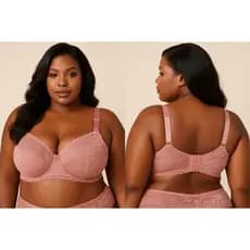 SUTIÃ PLUS SIZE DE RENDA MODELADOR COM TALA LATERAL E ALTA SUSTENTAÇÃO