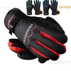 Luva Impermeável antiderrapante forrada Para chuva /motoqueiro Frio Inverno Super quente De Bike Motocross