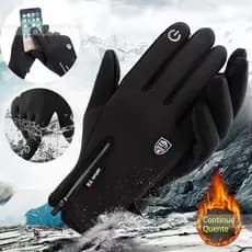 Em Estoque  Luva motoqueiro inverno Frio Touch Screen Impermeável frio e Chuva Luvas Motociclista Cano longo Para Moto