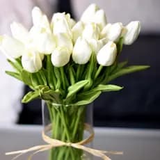 5/10PCS Tulipa Artificial Flower Real Touch Bouquet Fake Para Decoração De Casamento Flores Home Garden Decor