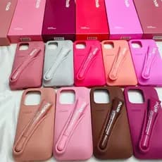 Marca De Maquiagem Lemontini Dopamina Lip Gloss Case Para iPhone 15 16 17 ProMax 12 13 14 Air Pro Max Plus Batom Titular