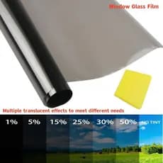 3Mx50CM VLT Preto Folhas De Janela Do Carro Filme Matiz Casa Vidro Solar UV Protetor Adesivo Filmes Pérola Algodão Vara