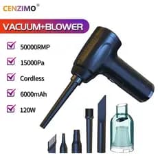 Aspirador De Pó 3 Em 1 Ventilador De Ar Multifuncional Mini Soprador Recarregável Espanador Sem Fio Para Teclado De PC C