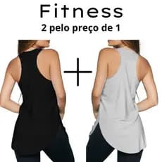Kit 2 Camisetas Fitness Térmica Básica Tapa Bumbum Academia Corrida Crossfit