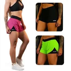 Shorts de Treino 2 em 1 Feminino Academia Crossfit e Atividades Fisicas