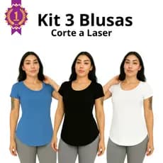 Kit 3 Blusas Manga Curta Treino Basica Academia CrossFit e Atividades Fisicas