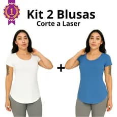 Kit 2 Blusas Manga Curta Treino Academia CrossFit e Atividades Fisicas