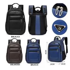 Mochila de Couro Universitária Unissex Feminina Masculina MÉDIO  Reforçada Com Cabo de Aço