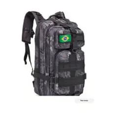 Mochila Militar Tática Masculina Feminina Grande 30 Litros acompanhar 1 bandeira de presente