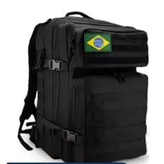 Mochila Militar Tática Masculina Feminina Grande 50 Litros acompanhar 2 bandeira de presente