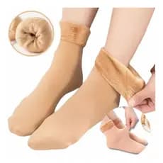 Meias De Lã Grossa Térmica / meia Caxmira / Meia soquete feminina para inverno