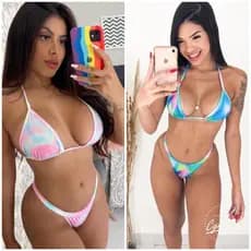 2 Biquínis de Marquinha Para Bronzear Moda Praia Verão