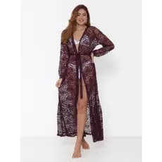 VESTIDO Saida LONGA RENDA DE PRAIA ROXO