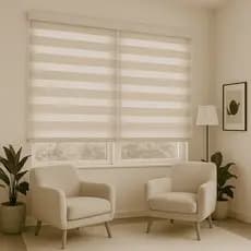 Persiana Double Vision Sunny 240larg x 160alt (2 pçs de 120larg x 160alt