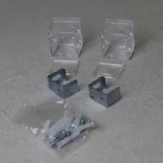 Suporte Transparente para Persiana PVC 25mm Universal