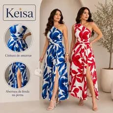 Vestido Estampada Exclusiva Feminino elegante festa casamento madrinha
