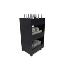Carrinho Suporte Com Rodinha Auxiliar Esmalteira Manicure Mesa Com Rodinhas