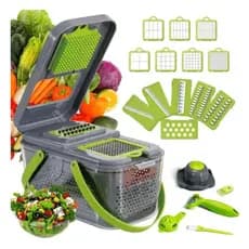 Conjunto Cortador e Ralador de Vegetais legumes Com 22 Peças - picador de cozinha transfronteiriço