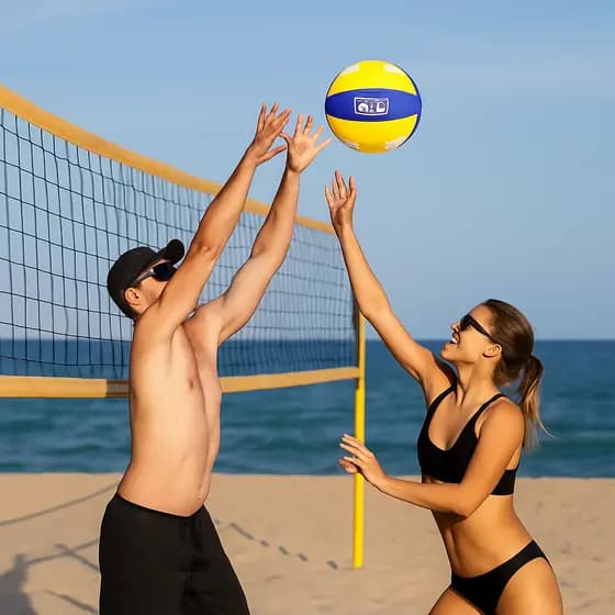 Bola De Volei Tamanho Oficial n. 5 /Praia Quadra esporte lazer quadra de areia