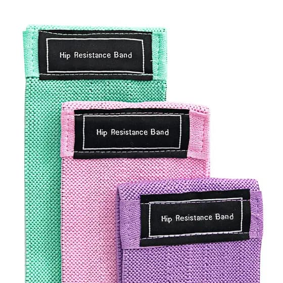 Kit de 3 Faixas Elásticas para Exercícios  3 Níveis de Resistência yoga pilates treinos de acdemia