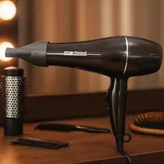 Poderoso Secador de Cabelo Profissional portátil 1800W 127V - Preto