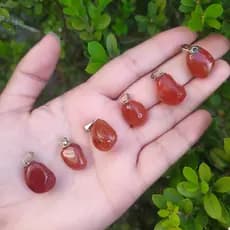 PINGENTE PEDRA CORNALINA – METAS E MOTIVAÇAO/CRISTAL