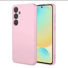 Capa Silicone Aveludada Anti Queda Modelos Android Rosa Bebê