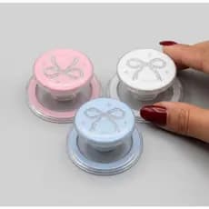 Pop Socket Glitter Laço Luxo Suporte Celular Anti Queda Universal Grip Universal