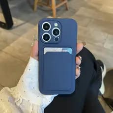 Capinha Premium Porta Cartão para iPhone 11, 12, 14 Pro,14 Plus,15,15 Plus