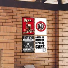 Quadro Decorativo Placa  de Parede com Frases Diversas Motivacional Decoração sala quarto escritório Festa