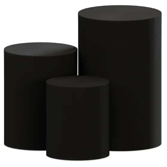 Trio de Capas Cilindro Veste Fácil Tecido Elástico Festa Decoração Aniversário Jogo Lisa Pegue e Monte Mesa Redonda Mdf