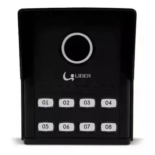Interfone 8 Pontos Porteiro Coletivo Smart Lr808 Líder