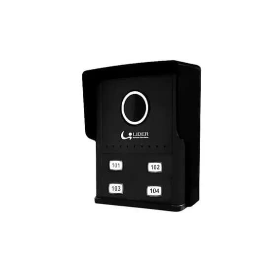Porteiro Eletrônico Interfone Coletivo 4 Pontos Apartamentos + 1 Fone Lider