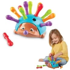Brinquedo De Encaixe Das Peças Porquinho Espinho Ouriço Bebe MOntessorie