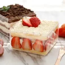 Cake Box Acrílico Transparente Quadrada Sobremesa 1500ml