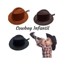 Chapéu Infantil Criança Cowboy Country Peão Festa JuninaPoliéster