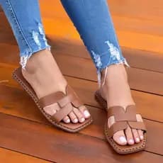 Sandália Chinelo Rasteirinha Feminina H Simples Dia a Dia Casual Barato