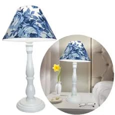Luminária Abajur De Mesa Na Cor Branco
