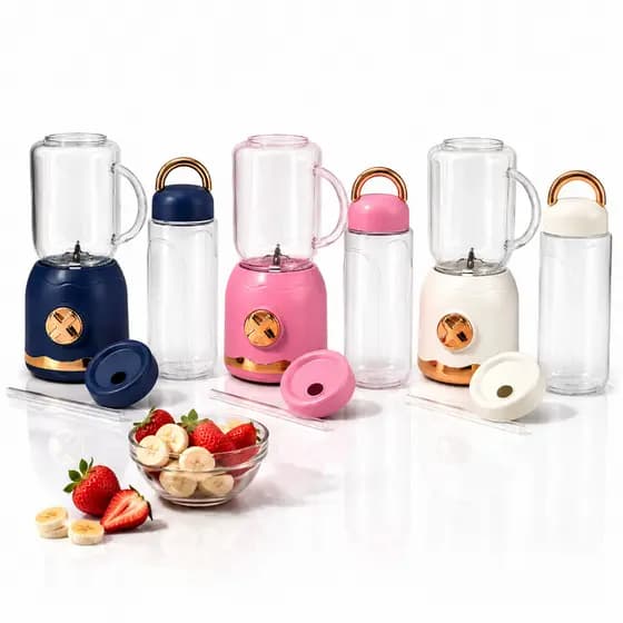 Liquidificador EPS-6306 Portátil USB Shake 6 Laminas 3 em 1 Portátil