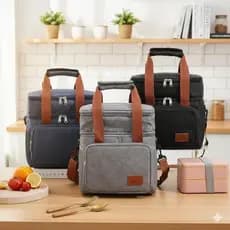 Bolsa Termica Transversal Com Alça De Mão e Ombro  Fisicurista Treino Trabalho Viagem